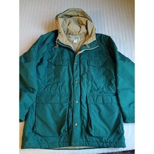 LL Bean Jacket Womens Large Baxter State Parka Insulated Hooded Vintage USA